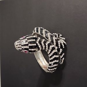 BeBe rhinestone snake bracelet